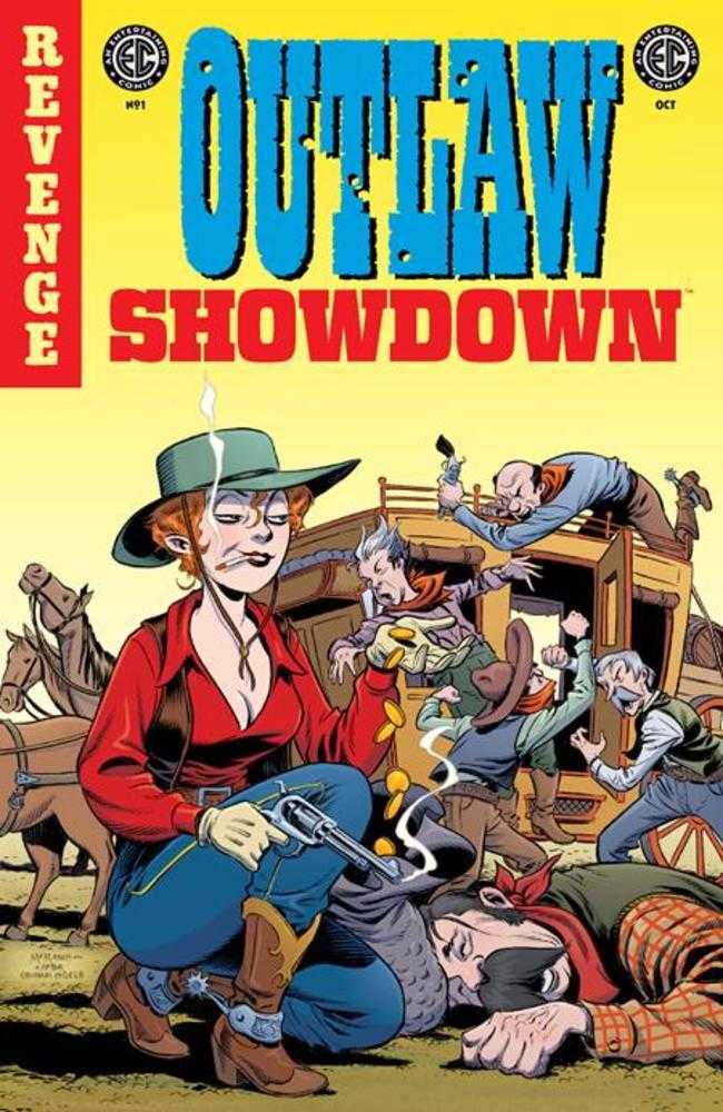 EC Outlaw Showdown #1 Cover D 1 in 10 Shawn Mcmanus EC Homage Variant